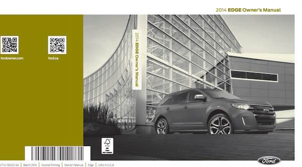 2014 Ford Edge Owners Manual