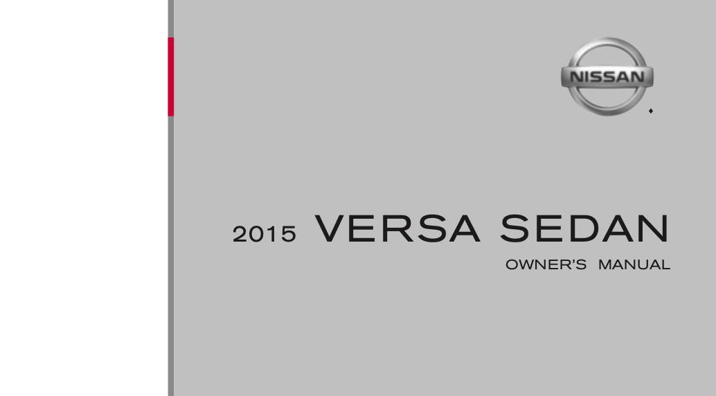 2015 Nissan Versa Owners Manual