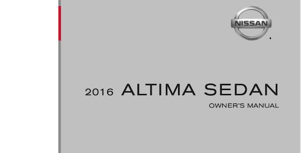 2016 Nissan Altima Owners Manual