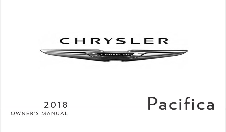 2018 Chrysler Pacifica Owners Manual