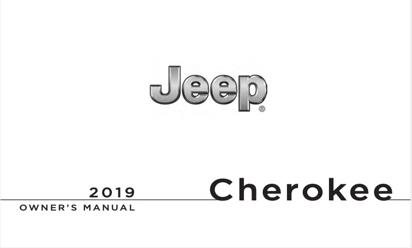 2019 JEEP CHEROKEE OWNERS MANUAL TRAILHAWK ELITE NORTH ALTITUDE LIMITED SPORT 