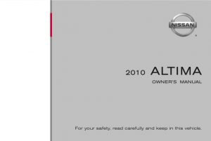 2010 Nissan Altima Owners Manual