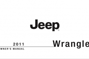 2011 Jeep Wrangler Owners Manual