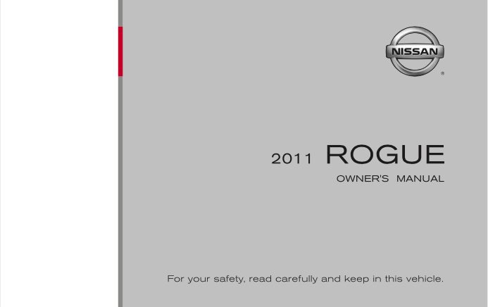 2011 11 NISSAN ROGUE OWNER'S MANUAL