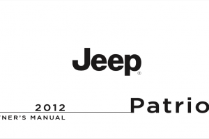 2012 Jeep Patriot Owners Manual