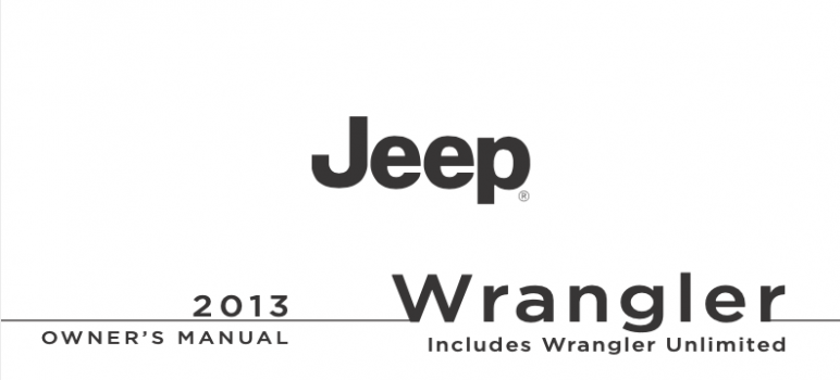 2013 Jeep Wrangler Owners Manual