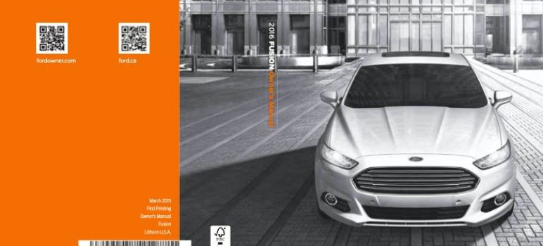 2016 Ford Fusion owners Manual