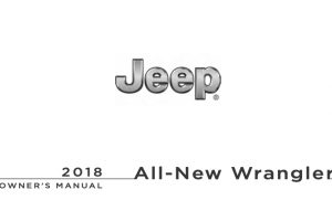 2018 Jeep Wrangler Owners Manual