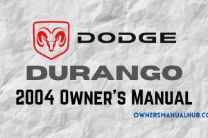 2004 Dodge Durango Owners Manual