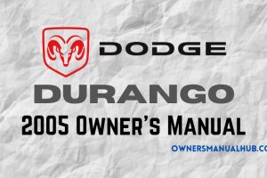 2005 Dodge Durango Owners Manual