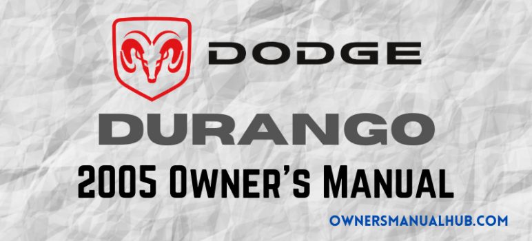 2005 Dodge Durango Owners Manual
