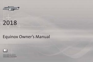 2018 Chevy Equinox Owners Manual