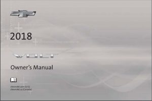 2018 Chevy Volt Owners Manual