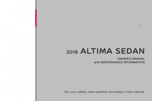 2018 Nissan Altima Owners Manual