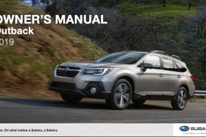 2019 Subaru Outback Owner's Manual