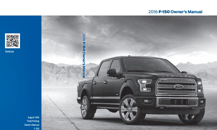 2016 Ford F150 Owners Manual PDF - 570 Pages