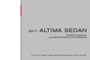 2017 Nissan Altima Owners Manual