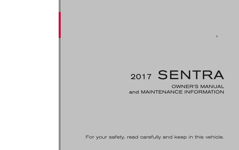 17 2017 Nissan Sentra owners manual 