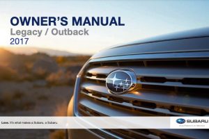 2017 Subaru Outback Owners Manual