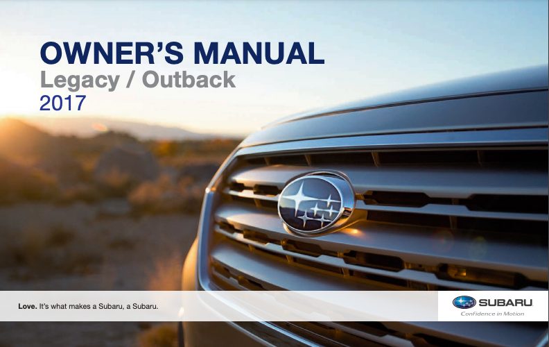 Subaru Outback 2013 Manual