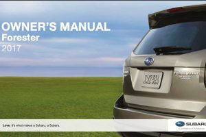 2017 Subaru Forester Owners Manual