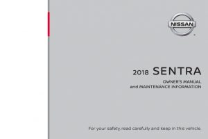 2018 Nissan Sentra Owners Manual