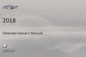 2018 Chevrolet Silverado Owners Manual