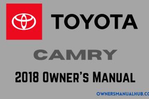 2018 Toyota Camry Owners Manual