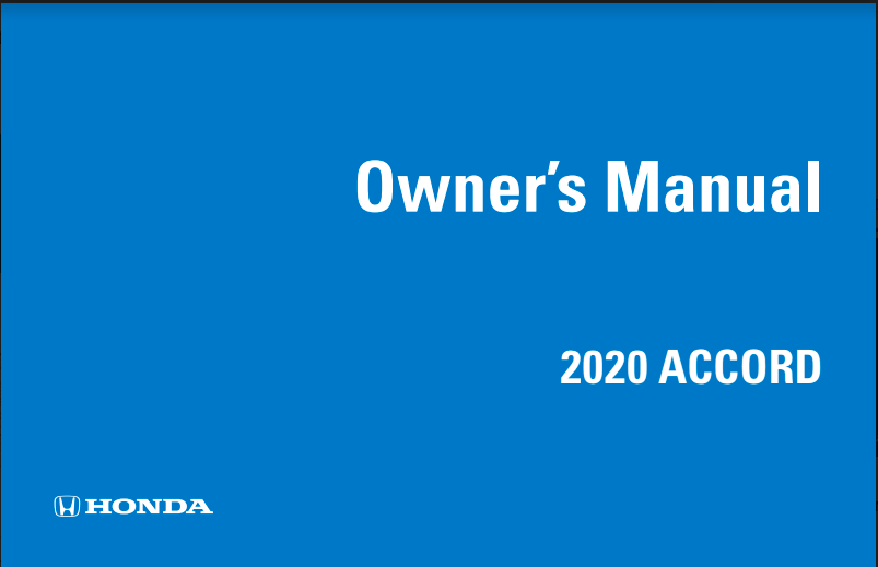 2020 Honda Accord Owners Manual PDF 751 Pages