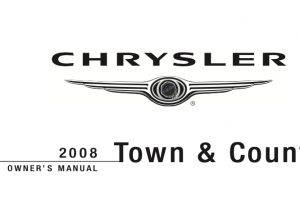 2008 Chrysler Town And Country Owners Manual