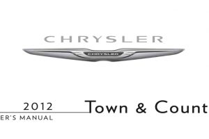 2012 Chrysler Town And Country Owners Manual