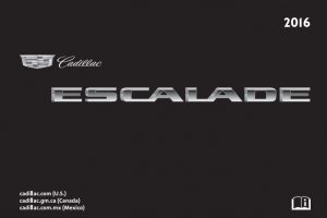 2016 Cadillac Escalade Owners Manual