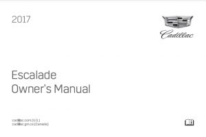 2017 Cadillac Escalade Owners Manual