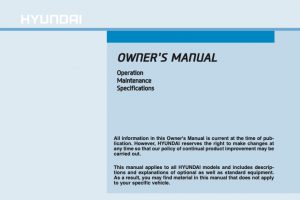 2017 Hyundai Elantra Owners Manual