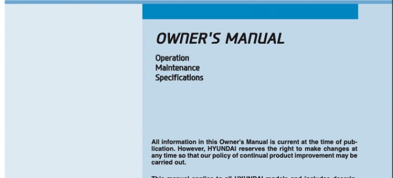 2017 Hyundai Sonata Owners Manual