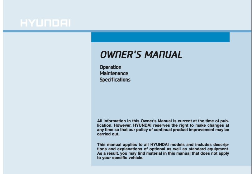 2017 Hyundai Sonata Owners Manual PDF 580 Pages