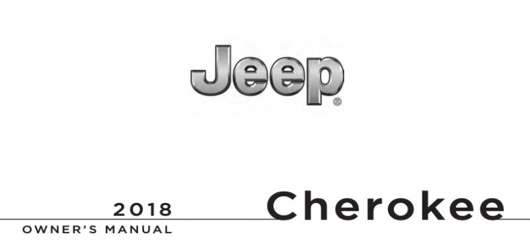2018 Jeep Cherokee Owners Manual