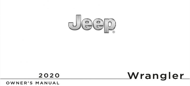 2020 Jeep Wrangler Owners Manual