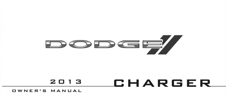 2013 Dodge Charger Owners Manual