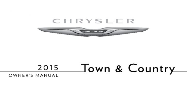 2015 Chrysler Town And Country Owners Manual