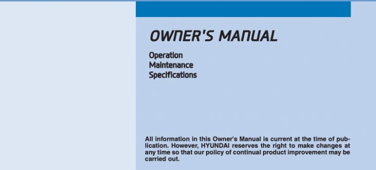 2015 Hyundai Sonata Owners Manual