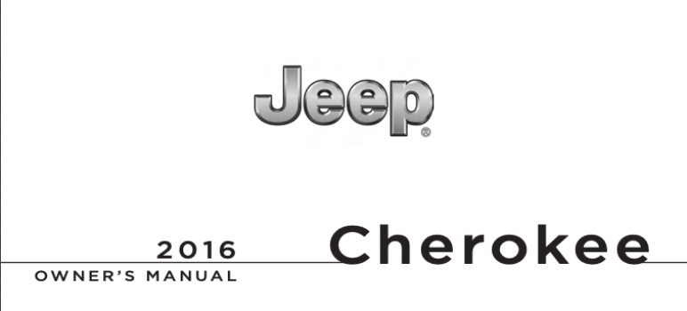 2016 Jeep Cherokee Owners Manual
