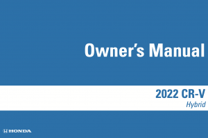 2022 Honda CR-V Owners Manual