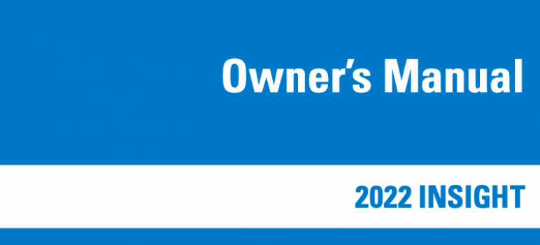 2022 Honda Insight Owners Manual